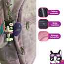 Kit Mochila Costas Rebecca Bonbon Holográfica Preto Estojo Box Juvenil Meninas Escolar Clio Megalomania