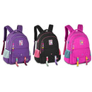 Mochila Costas Lilás Preto Rosa Luluca Chaveiro Escolar Juvenil Meninas Feminino Clio Megalomania