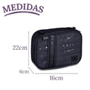 Kit Mochila Costas Rebecca Bonbon Holográfica Preto Estojo Box Juvenil Meninas Escolar Clio Megalomania