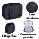 Kit Mochila Costas Rebecca Bonbon Holográfica Preto Estojo Box Juvenil Feminino Meninas Escolar Clio Megalomania
