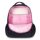 Mochila Costas Rebecca Bonbon Holográfica Preto Juvenil Meninas Feminino Escolar Clio Megalomania