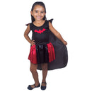 Fantasia Infantil Draculete Vampiro Halloween Conde Drácula Menina Criança Festa Terror Gótica