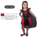 Fantasia Infantil Draculete Vampiro Halloween Conde Drácula Menina Criança Festa Terror Gótica