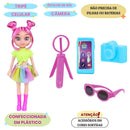 Boneca Coleção Sophy Profissões Blogueira Diversão Menina Foto Câmera Acessórios Digital Ponto Criativo