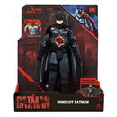 Boneco Batman Wingsuit 30cm Com Luz Som DC Comics Colecionável Morcego Geek Articulado