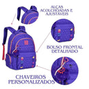 Kit Mochila Costas Rebecca Bonbon Roxa Estojo Box Juvenil Escolar Meninas Feminino Clio Megalomania
