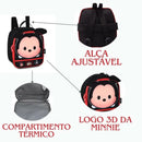 Kit Mochila Costas Bolsa Mickey Mouse Disney Lancheira Térmica Lanche Escolar Unissex Infantil Megalomania