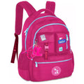 MOCHILA DE COSTAS LULUCA PRETO ROSA AZUL 17,5" LU24636 Megalomania