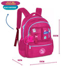 MOCHILA DE COSTAS LULUCA PRETO ROSA AZUL 17,5" LU24636 Megalomania