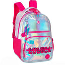 Mochila de Costas Luluca Holográfica Youtuber Bolsa Mala Feminina Escolar Notebook Megalomania