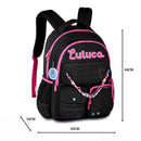Mochila de Costas Luluca Youtuber Bolsa Juvenil Escolar Notebook Miçangas Smille Feminina Megalomania