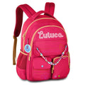 Mochila de Costas Luluca Youtuber Bolsa Juvenil Escolar Notebook Miçangas Smille Feminina Megalomania