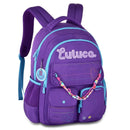 Mochila de Costas Luluca Youtuber Bolsa Juvenil Escolar Notebook Miçangas Smille Feminina Megalomania