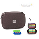 Estojo Box Escolar Multiuso Original 36 Elastico 100 Pens Colegial Necessaire Organizador