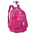 Mochila Carrinho Rodinha Luluca Bolsa Mala Escolar Viagem Preto Rosa Azul Juvenil Adolescente Chaveiros Personalizados Clio Megalomania