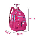 Mochila Carrinho Rodinha Luluca Bolsa Mala Escolar Viagem Preto Rosa Azul Juvenil Adolescente Chaveiros Personalizados Clio Megalomania