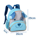Mochila De Costas Cachorro Infantil Unissex Azul Vermelho Laranja Escolar Meninos Meninas