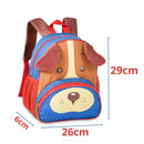Mochila De Costas Cachorro Infantil Unissex Azul Vermelho Laranja Escolar Meninos Meninas