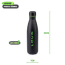 Garrafa Termica Squeeze Aço Inox 500ml Escolar Preto Original Esporte Praticidade