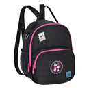 Kit Mochila De Costas e Lancheira Térmica Luluca Preto Escolar Juvenil Feminino Estilosa Volta As Aulas