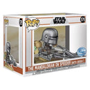 Boneco Funko POP Mandalorian On Speeder c Grogu 579 Star Wars Disney Série The Mandalorian Brinquedo Colecionável Presente Coleção Criança Aliexpress