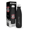 Garrafa Térmica 500ml Metal Emborrachado Neo Corinthians Oficial Pai Presente Treino Futebol Megalomania