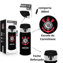 Garrafa Flip Térmica Timão Corinthians Brasileirão Campeonato Futebol Pai Presente Treino Megalomania