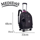 Mochila Carrinho Rebecca Bonbon Preto Juvenil Escolar Feminino Meninas Chaveiro Clio Megalomania