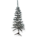 Arvore De Natal Verde Media Artificial 120cm C/ 110 Galhos Cor Verde E Branco