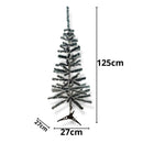 Arvore De Natal Verde Media Artificial 120cm C/ 110 Galhos Cor Verde E Branco