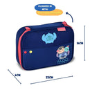 Estojo Simples Box Tsum Tsum Stitch Disney Escolar Original 36 Elastico 100 Pens Megalomania