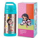 Garrafa Termica Squeeze Luluca Infantil Escolar 350 ml Inox Pandinha Volta Aula Presente Feminina