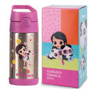 Garrafa Termica Squeeze Luluca Infantil Escolar 350 ml Inox Pandinha Volta Aula Presente Feminina