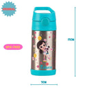 Garrafa Termica Squeeze Luluca Infantil Escolar 350 ml Inox Pandinha Volta Aula Presente Feminina