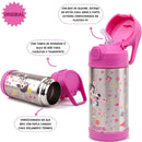 Garrafa Termica Squeeze Luluca Infantil Escolar 350 ml Inox Pandinha Volta Aula Presente Feminina