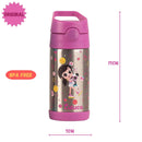 Garrafa Termica Squeeze Luluca Infantil Escolar 350 ml Inox Pandinha Volta Aula Presente Feminina