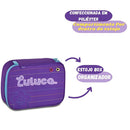 Estojo Box Luluca 100 Pens 36 Elástico Volta Aulas Organizador Juvenil Feminino Resistente Youtuber