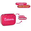 Estojo Box Luluca 100 Pens 36 Elástico Volta Aulas Organizador Juvenil Feminino Resistente Youtuber