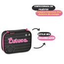 Estojo Box Luluca 100 Pens 36 Elástico Volta Aulas Organizador Juvenil Feminino Resistente Youtuber