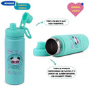 Garrafa Termica Squeeze Luluca 500ml Esportes Aulas Inox Esporte Academia Megalomania