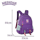 Kit Mochila Costas Luluca Lilás Estojo Box Juvenil Escolar Meninas Feminino Clio Megalomania
