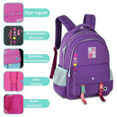 Kit Mochila Costas Luluca Lilás Estojo Box Juvenil Escolar Meninas Feminino Clio Megalomania
