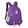 Mochila Costas Lilás Preto Rosa Luluca Chaveiro Escolar Juvenil Meninas Feminino Clio Megalomania