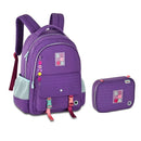 Kit Mochila Costas Luluca Lilás Estojo Box Juvenil Escolar Meninas Feminino Clio Megalomania