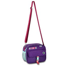 Kit Lancheira Térmica Estojo Box Roxo Lanche Escolar Lápis Juvenil Feminino Clio Megalomania
