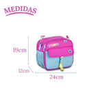 Kit Lancheira Térmica Luluca Estojo Box Escolar Juvenil Colorido Meninas Lápis Clio Megalomania