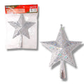 Enfeite de Natal Estrela Prata Dourado Brilho Vermelho Glitter Decorativa Árvore Tradição Encanto