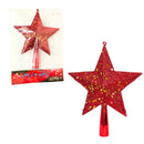 Enfeite de Natal Estrela Prata Dourado Brilho Vermelho Glitter Decorativa Árvore Tradição Encanto