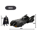 Brinquedo Batmobile e Batman Die Cast Colecionável Kit Montagem DC Comics Jada