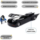 Brinquedo Carro Batmobile e Batman DC Comics Die Cast Metal Colecionável Jada